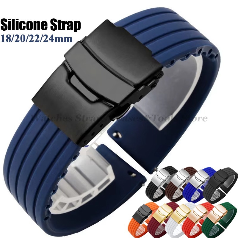 Fossil Smartwatch Accessories - 18mm 20mm 22mm 24mm Silikonowy pasek